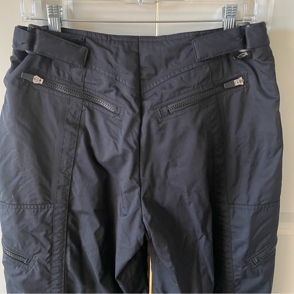 Obermeyer Adjustable Waist Black Zip Pockets Ski Pants Size 8 - Picture 9 of 10
